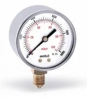 Манометр на газ радиальный MRSC (F+R260), подключение снизу, Watts