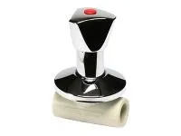 Вентиль проходной PPR, под штукатурку, Wavin Ekoplastik