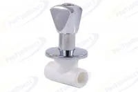 Вентиль PPR с хромированной ручкой, RTP (РосТурПласт)