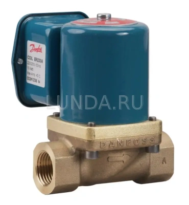 Клапан соленоидный EV225B с сервоприводом, для пара, с катушкой, Danfoss В Сургуте