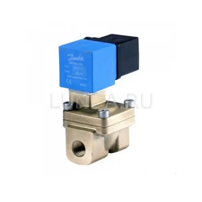 Клапан соленоидный EV220W 10-50, с сервоприводом, с катушкой, уплотнение NBR (нормально открытый), Danfoss В Сургуте