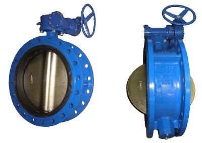 Затвор поворотный дисковый чугунный фланцевый BUV-FL Серия 226 с рукояткой и редуктором В Сургуте