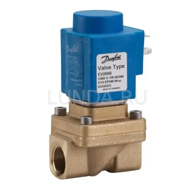Клапан соленоидный EV250B с принудительным подъемом, с катушкой, Danfoss В Сургуте